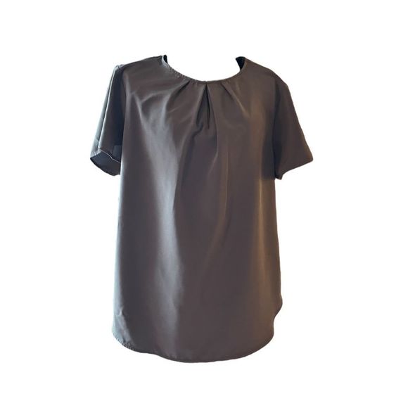 Lands' End Tops - Lands’ End Outfitters | Gray Short-Sleeved Blouse